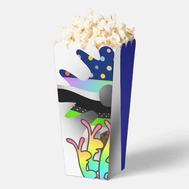 Zeitgenössisches Blumenpopcorn  Geschenkschachtel (Geplatzt)