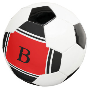Zeitgenössisches Design rot/schwarz Fußball