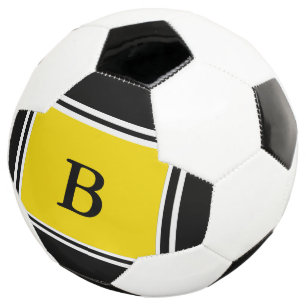 Zeitgenössisches Design schwarz/gelb Fußball