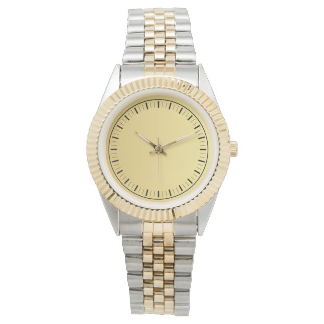 Zeitgenössisches Elegant mit zwei Tonen Armbanduhr (Vorderseite)