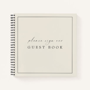 Zeitgenössisches elegantes Gästebuch für Hochzeite Notizbuch