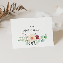 Zeitgenössisches Eukalyptus-Brautparty Vielen Dank Dankeskarte