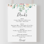 Zeitgenössisches Eukalyptus Wedding Drinks Menü-Ze<br><div class="desc">Dieses zeitgenössische eucalyptus wedding Drinks Menü-Zeichen ist perfekt für eine einfache Hochzeit. Das Design zeichnet sich durch Aquarellfarben,  lila,  rot,  bordo und bordeauxfarbene zauberhafte Ponys mit grünen Eukalyptus-Blätter,  inspirierend künstlerische Schönheit.</div>