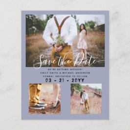 Zeitgenössisches Foto Rette Daten-Verlobung Flyer