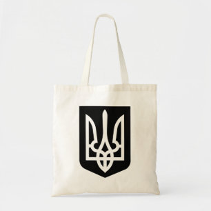 Zeitgenössisches Grafik-Emblem Tryzub der Ukraine Tragetasche