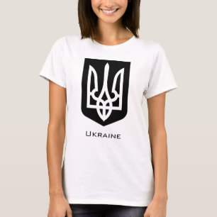 Zeitgenössisches graphisches Emblem Tryzub der Ukr T-Shirt