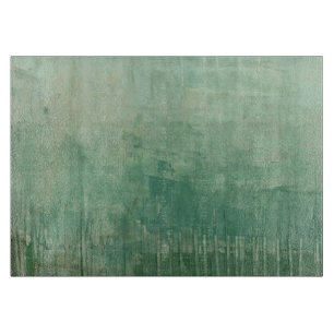 Zeitgenössisches grünes Aquarell Schneidebrett