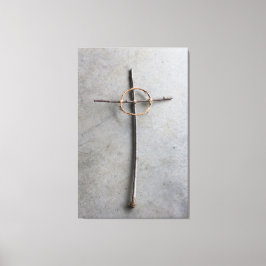 Zeitgenössisches Keltenkreuz Leinwanddruck