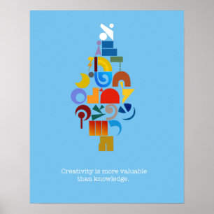 Zeitgenössisches, kreatives hebräisches Poster