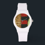 Zeitgenössisches Loft-Style-Lackieren Armbanduhr<br><div class="desc">Ein zeitgenössisches Gemälde im Loft-Stil mit bunten Tafeln und Kreisen. Eine weitere phantastische Kreation von Jennifer Goldberger,  kaufen Sie dieses Stück und schauen Sie sich einige ihrer anderen Gemälde an!</div>