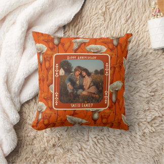 Zeitgenössisches Lovebird 5. Jubiläum-Kissen Kissen