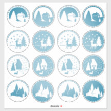 Zeitgenössisches Weihnachtswinterfest Set Smoky Bl