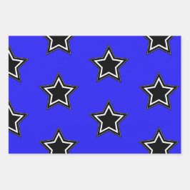 Zeitgenössisches Wrapping Paper Flat Sheet Set 3 Geschenkpapier Set