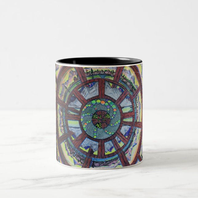 Zeitgeschenkschiene Zweifarbige Tasse (Mittel)