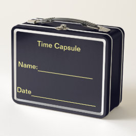 Zeitkapsel Metall Brotdose