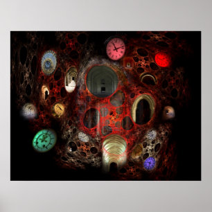 Zeitläufe in Farbe Poster
