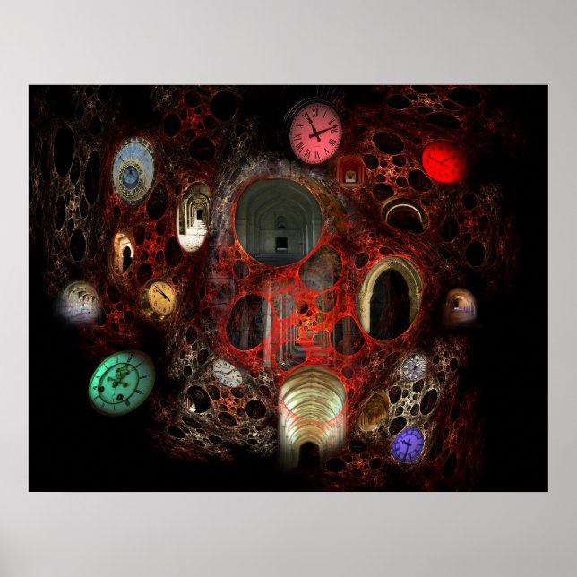 Zeitläufe in Farbe Poster (Vorne)