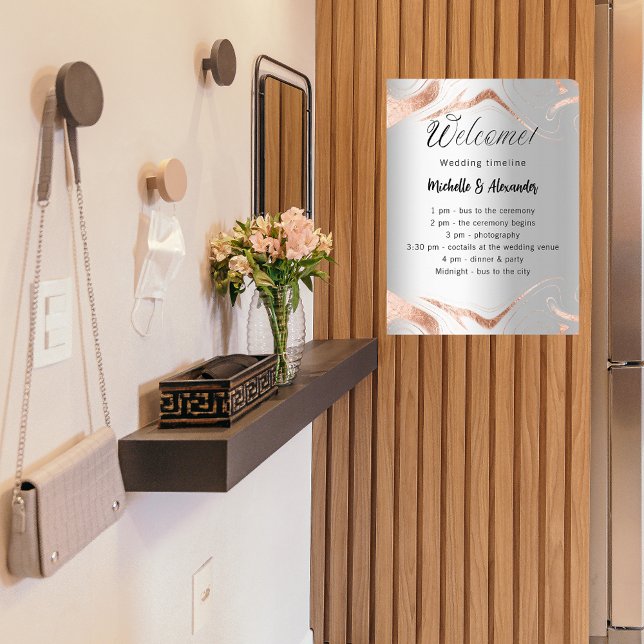 Zeitleiste des Goldmarmorprogramms für die Hochzei Poster (Von Creator hochgeladen)