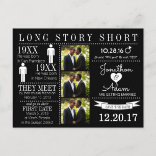 Zeitlicher Save the Date Postkarte