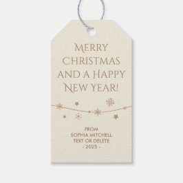 Zeitlos - Antikes Weiß - Geschenketiketten mit Sch Geschenkanhänger