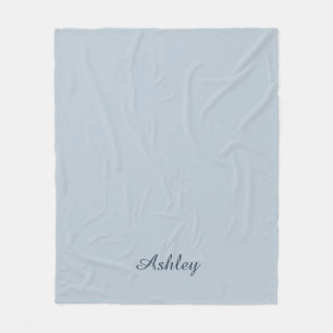 Zeitlos - Blue Mist Name Fleece Decke