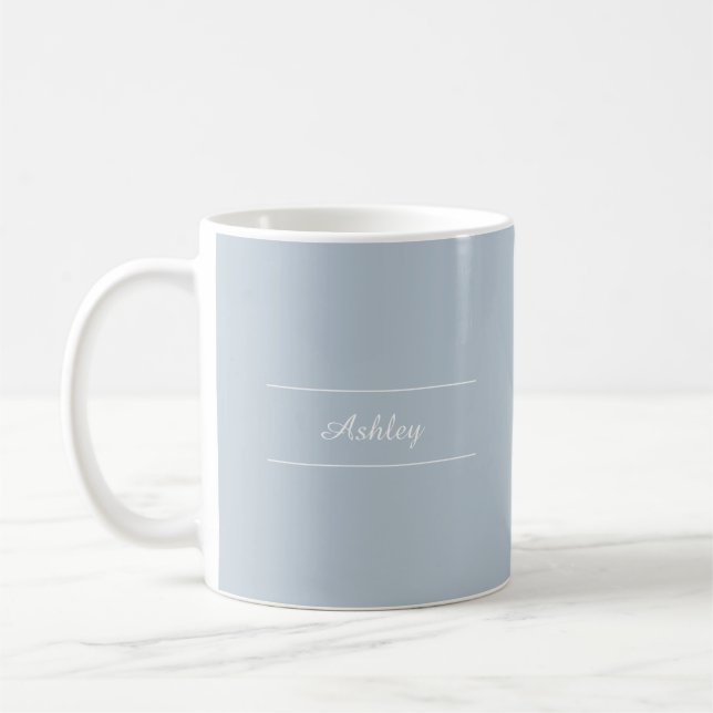 Zeitlos -- Blue Mist Name Tasse (Links)