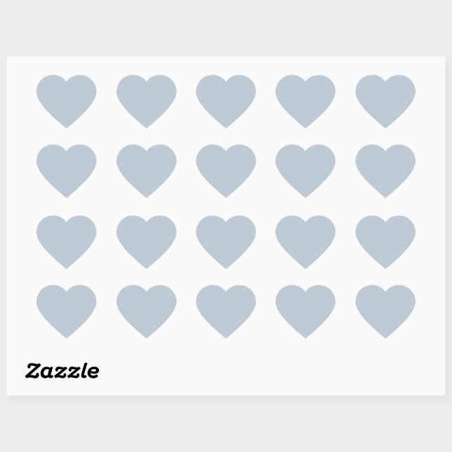Zeitlos - Blue Neist Heart Sticker (Blatt)