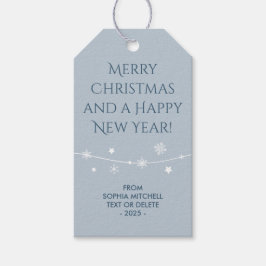 Zeitlos - Blue Neist Weihnachten Schneeflocke Gesc Geschenkanhänger