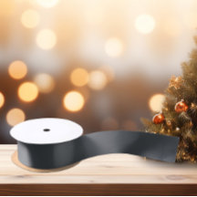 Zeitlos - Dunkelschiefer Grau Satin Ribbon