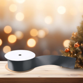 Zeitlos - Dunkelschiefer Grau Satin Ribbon Satinband