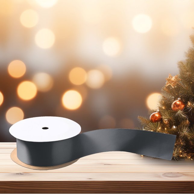 Zeitlos - Dunkelschiefer Grau Satin Ribbon Satinband (Von Creator hochgeladen)