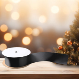 Zeitlos - Dunkle schwarze Carbon-Satinband Satinband