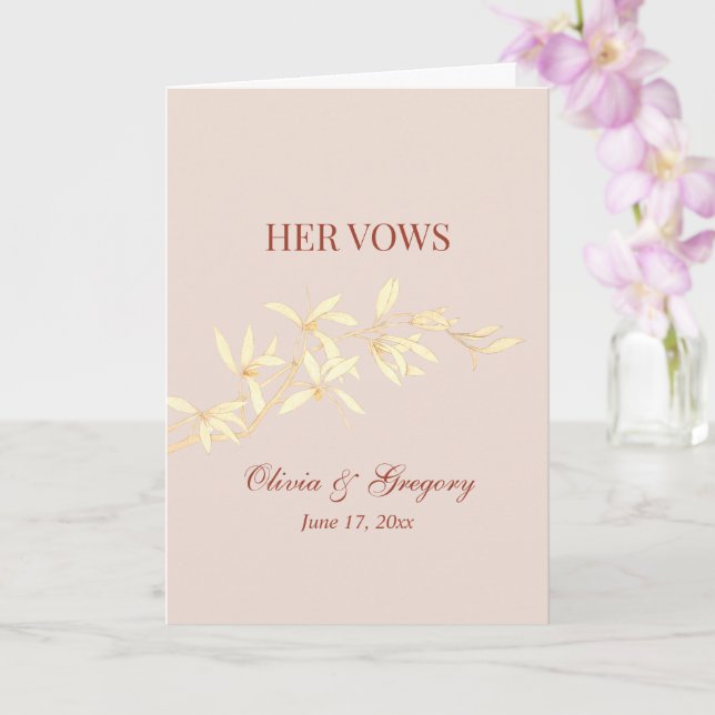 Zeitlos floral rustikal ihre Stimme Hochzeit Karte (Orchidee)