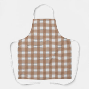 Zeitlos Kariert Brown Schürze