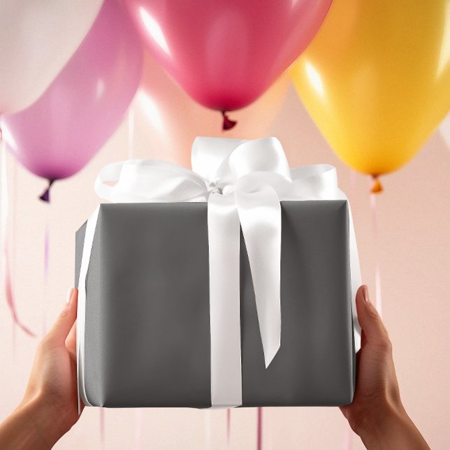 Zeitlos - Karkohle-graues Schleifpapier Geschenkpapier (Von Creator hochgeladen)