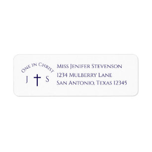 Zeitlos katholische monogrammierte Hochzeit