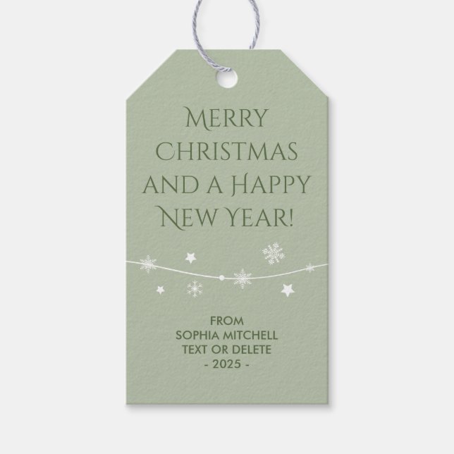 Zeitlos - Miststück Weihnachten - Schneeflocke - G Geschenkanhänger (Vorderseite)