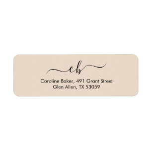 Zeitlos — Pastel Ivory Script Schriftart Adressena