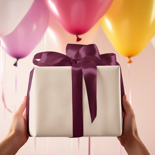 Zeitlos - Pastel Ivory Wrapping Paper Geschenkpapier (Von Creator hochgeladen)