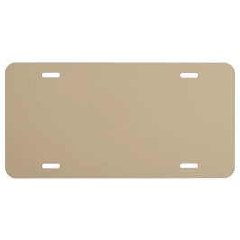 Zeitlos - Sandbeige-Lizenzplatte US Nummernschild
