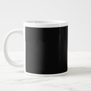 Zeitlos schwarz ZURÜCK Jumbo-Tasse
