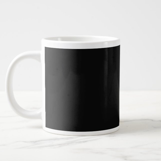 Zeitlos schwarz ZURÜCK Jumbo-Tasse (Links)
