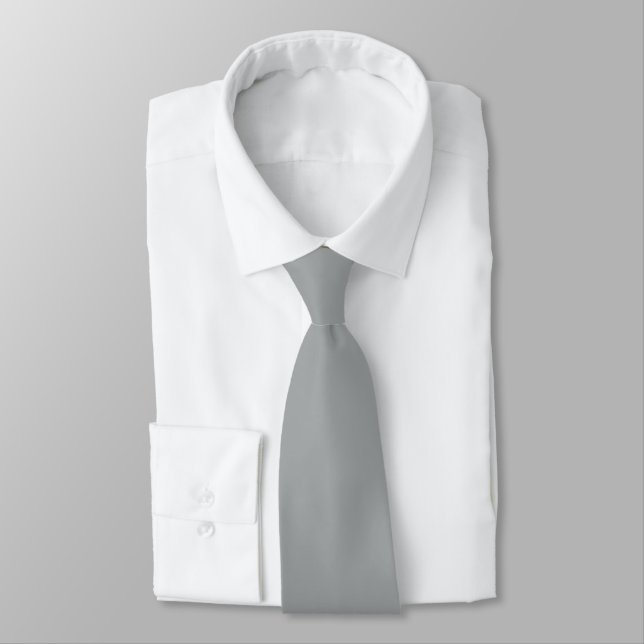 Zeitlos - Silver Gray Neck Tie Krawatte (Gebunden)