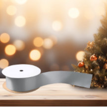 Zeitlos - Silver Gray Satin Ribbon