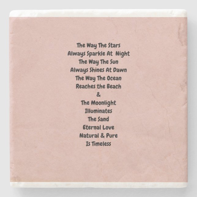 zeitlos steinuntersetzer (Vorderseite)