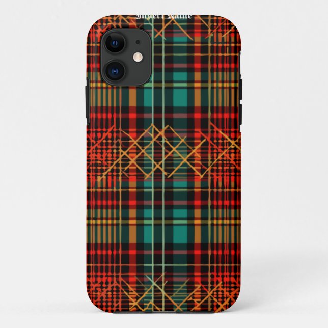 Zeitlos Tweed Case-Mate iPhone Hülle (Rückseite)