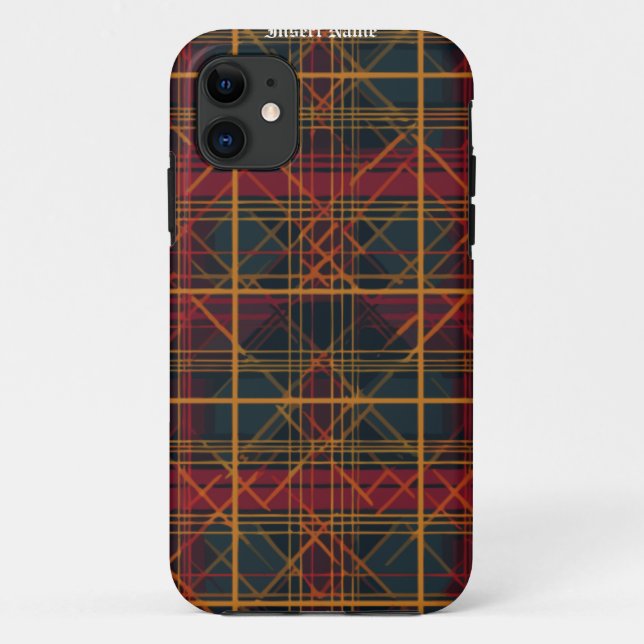 Zeitlos Tweed Case-Mate iPhone Hülle (Rückseite)