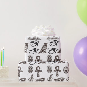 Zeitlose ägyptische Altertümer digitale Muster Geschenkpapier