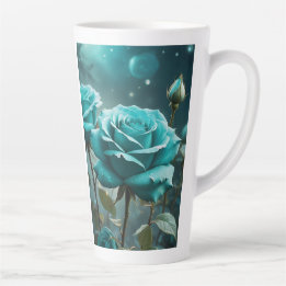 Zeitlose Aquamarine Rose Milchtasse