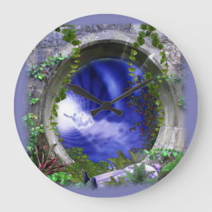 Zeitlose Astralwelt Große Wanduhr